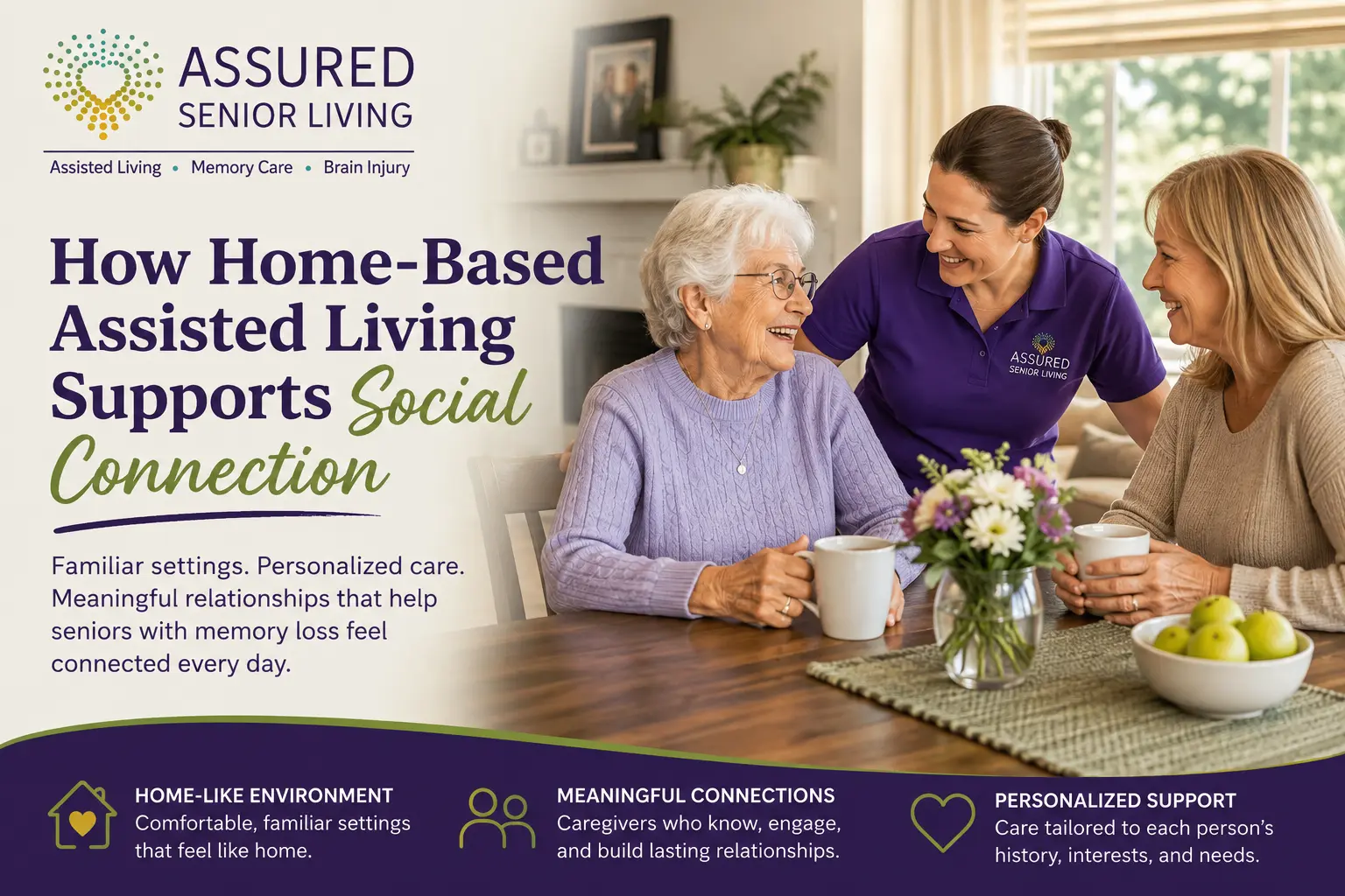 When families begin looking for care for a parent experiencing memory loss, safety is often the first concern. Medication management, fall prevention, nutrition, and help with daily activities all matter. But another need can be just as important: connection. Older adults experiencing memory loss may gradually become less socially engaged. Conversations can become more difficult. Large groups may feel overwhelming. Friends may visit less often. Activities that once felt natural can become harder to initiate.