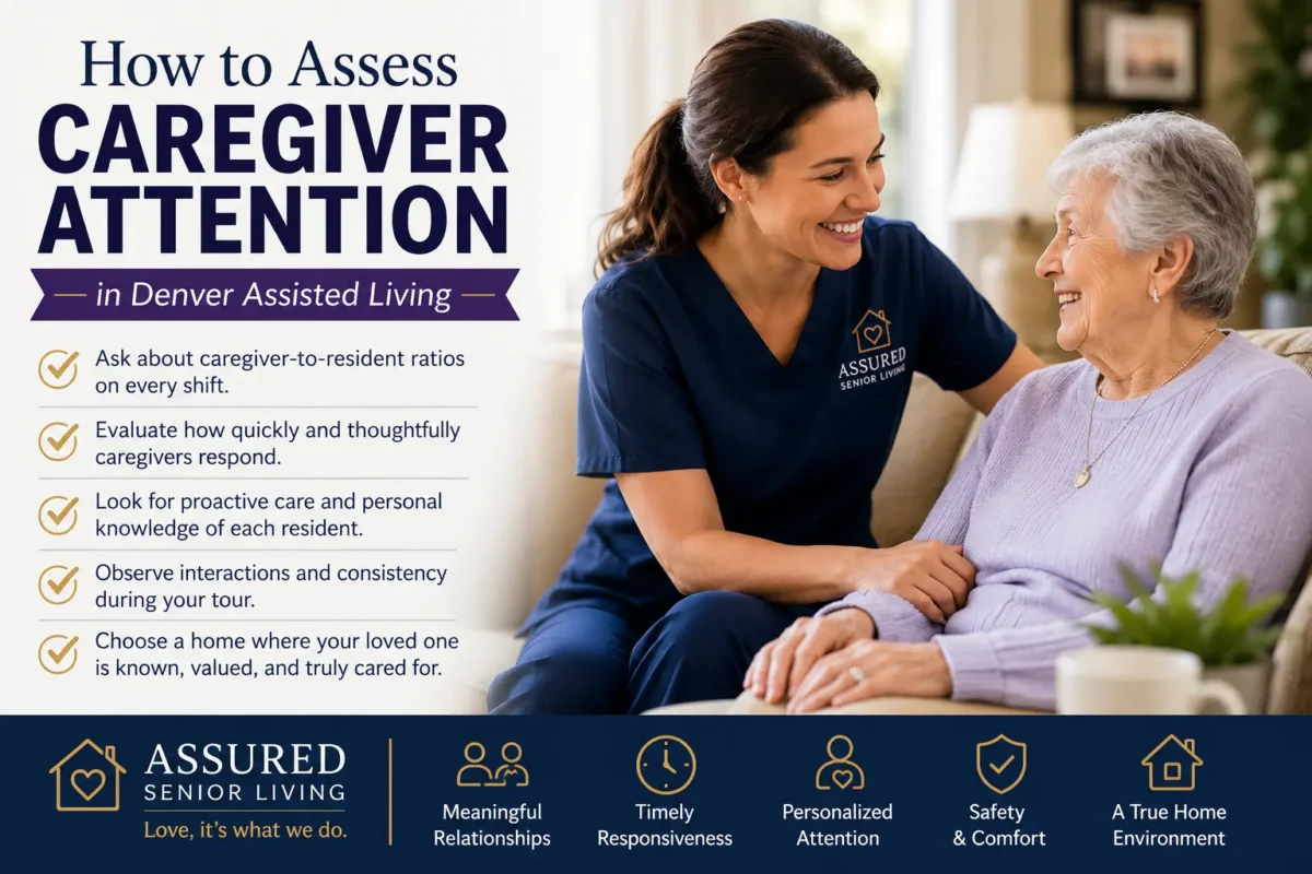 The biggest difference in residential assisted living is the staffing ratios of caregivers. 